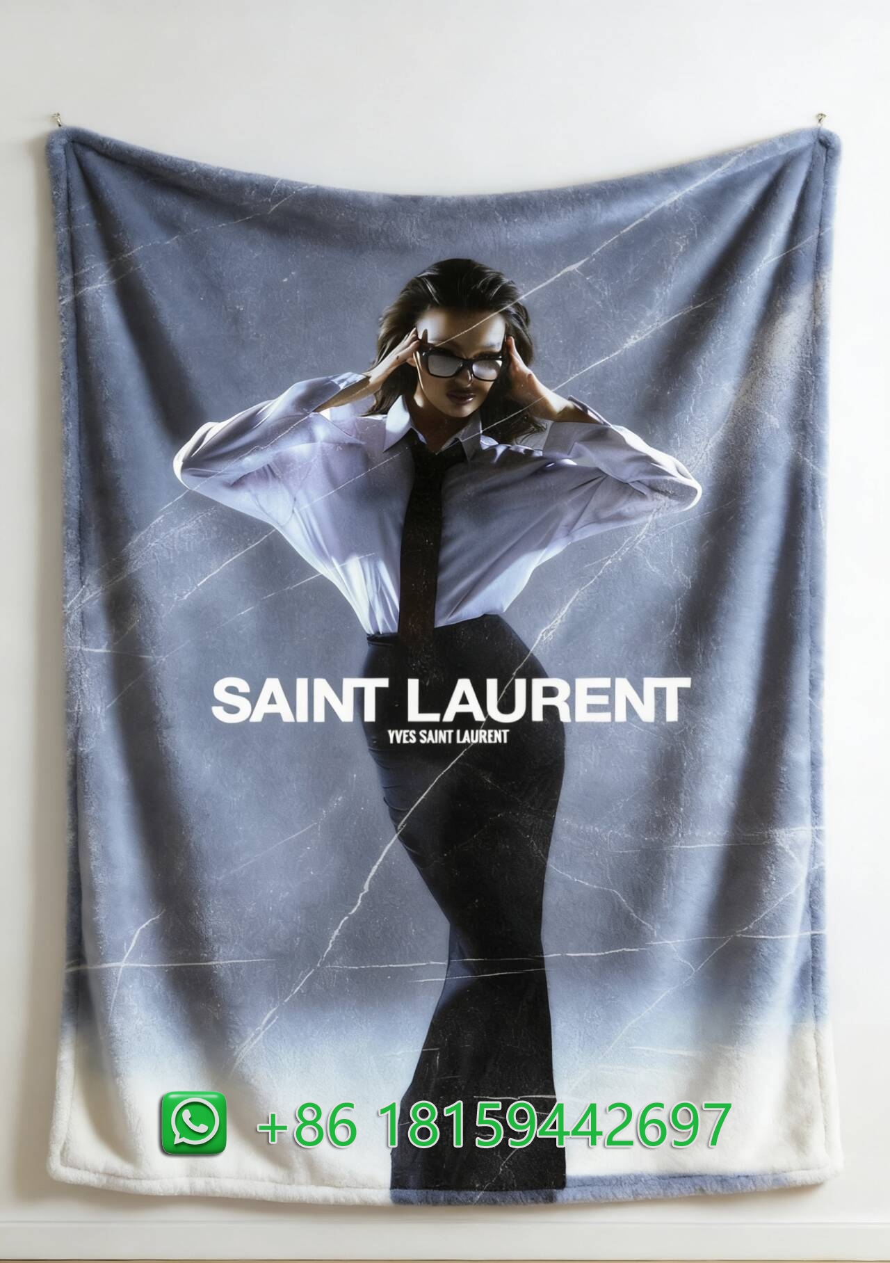 Yves Saint Laurent Throw Blankets